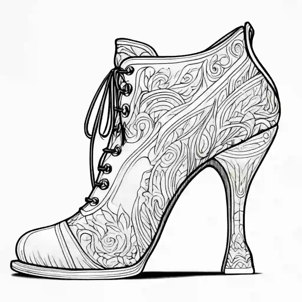 Heels coloring pages